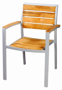 Aluminium Wood Chair