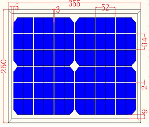 10W Solar Panel Monocrystalline module Panel