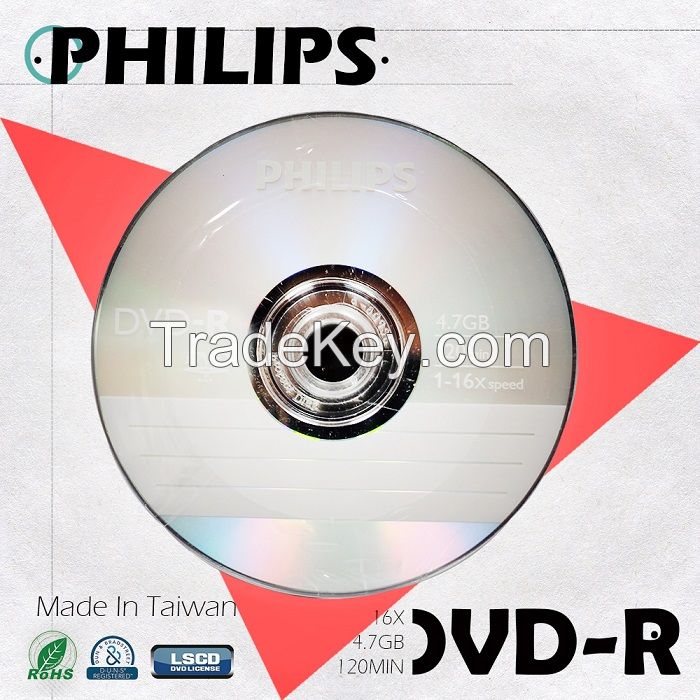 PHILIPS Blank DVD-R LOGO 4.7GB 120min