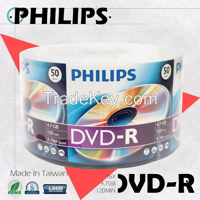 PHILIPS Blank DVD-R LOGO 4.7GB 120min