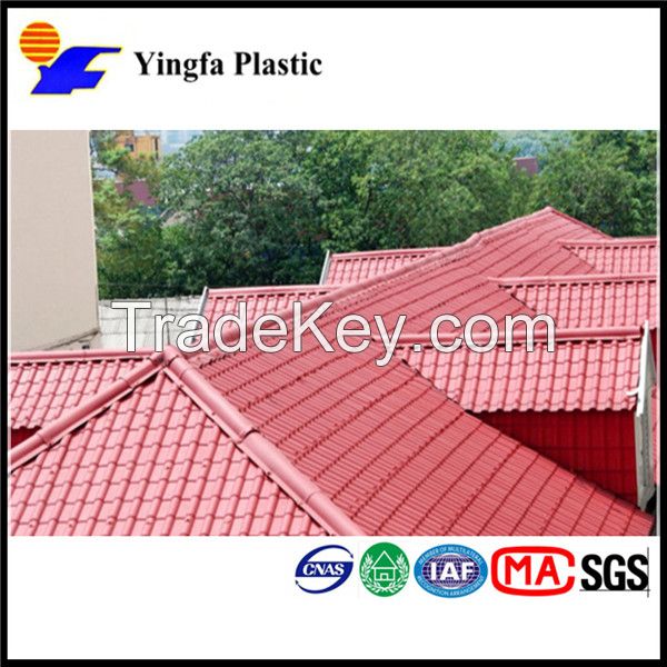 PVC Roof Tiles Brick Red Villa