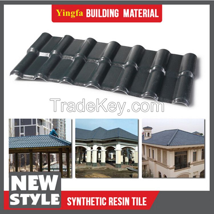 colonial roofing tiles pvc corrugated plastic roofing tile building materials synthetic resin