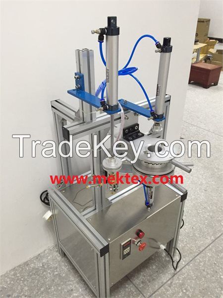 Pneumatic Manual Round Soap Pleated Packing Wrapping Machine (MEK-P490)