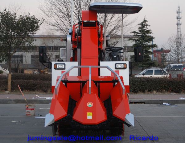 2 rows corn combine harvester