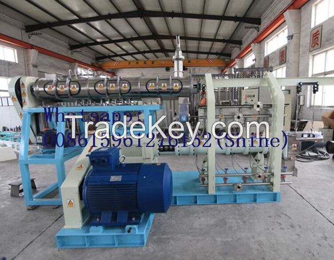 Floating fish feed pellet production line/extruder machine