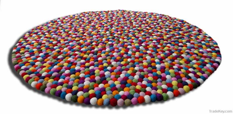 Felt Ball Rug