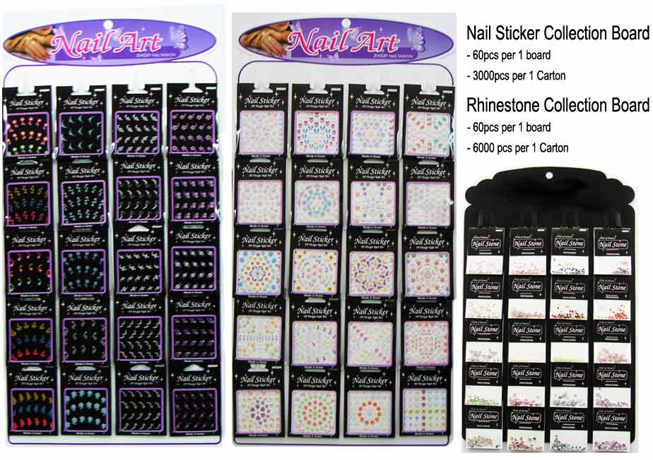 nail sticker collection board, Rhinestone collection board