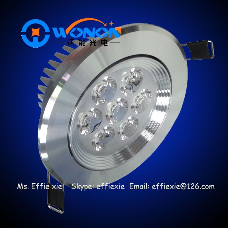 7*1W recessed led ceiling lights dimmable