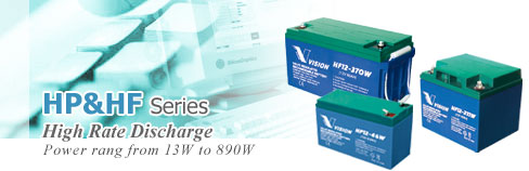 Sealed lead acid AGM battery HP&HF series