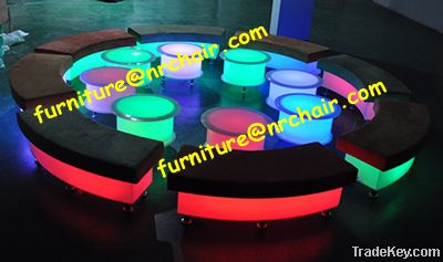 Acrylic LED Light Up sofa for Hotel Commercial Party Nightclub Use