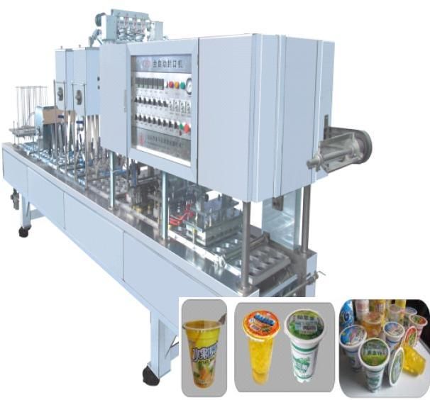 Auto cup beverage  filling and sealing machine