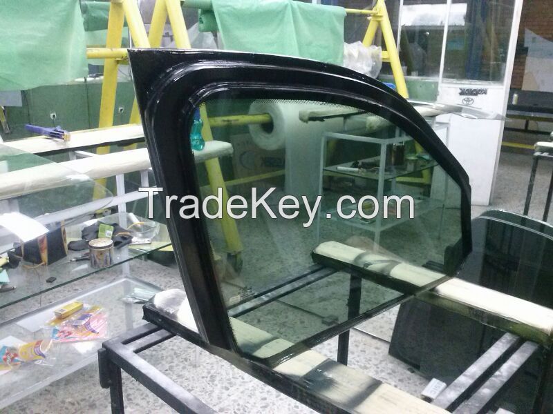 Vehicle bulletproof ballistic glass "one way"