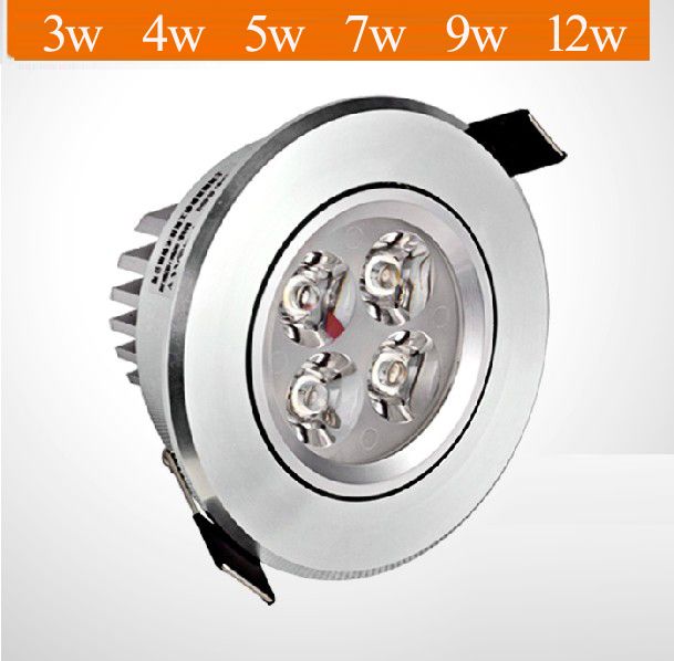 Factory selling high quality 3w 4w 5w 7w 9w 12w LED Ceiling Light led downlight lamp LED Spotlights AC85-265V 