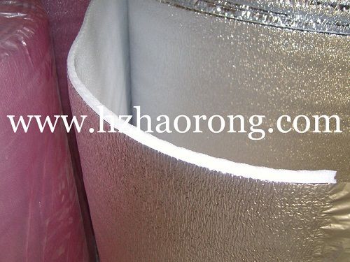 Roof reflective insulation material