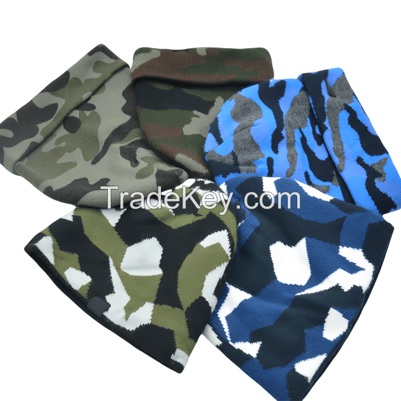 2025 Camoflage Winter Hats Beanies Warm Unisex BSCI RWS Oeko-Tex