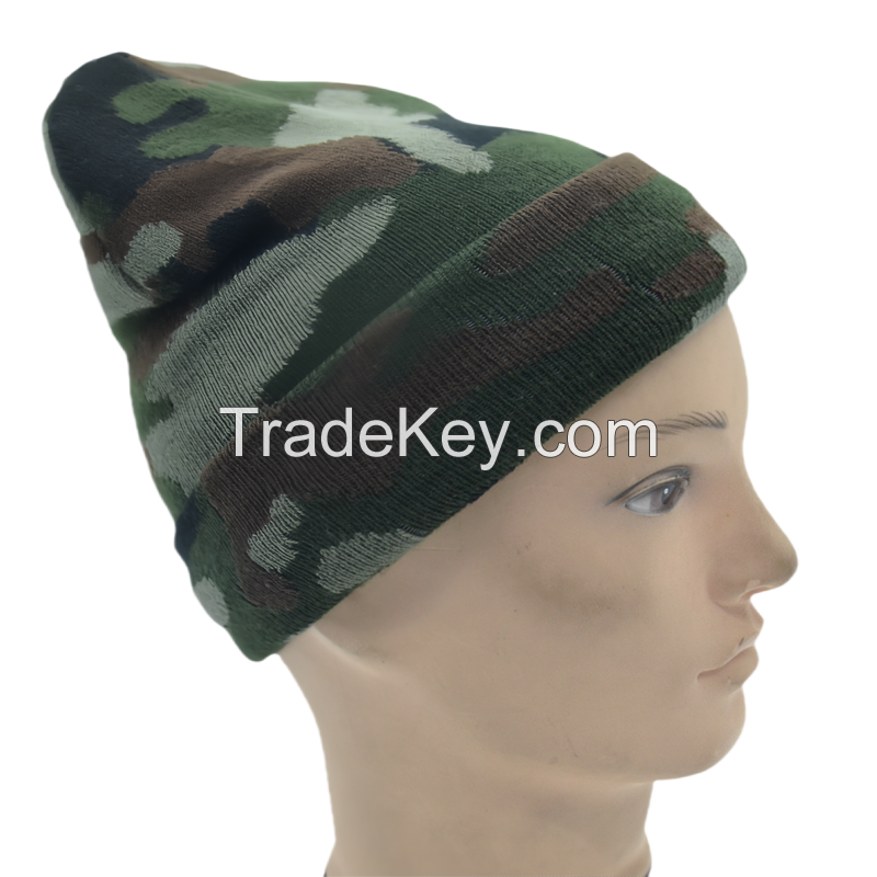 2025 Camoflage Winter Hats Beanies Warm Unisex BSCI RWS Oeko-Tex