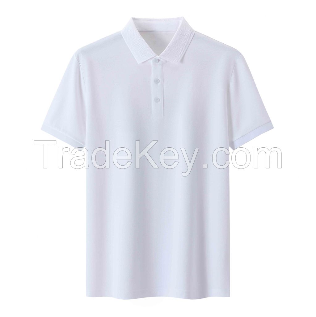 2026 Men's T-Shirt Solid Color Short-Sleeve Shirt