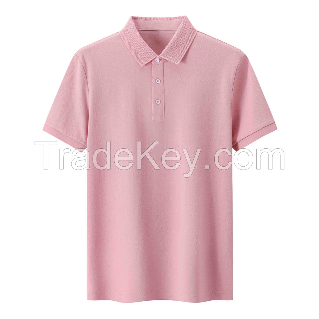 2026 Men's T-Shirt Solid Color Short-Sleeve Shirt