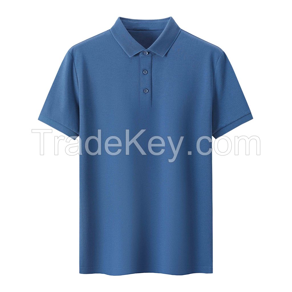 2026 Men's T-Shirt Solid Color Short-Sleeve Shirt