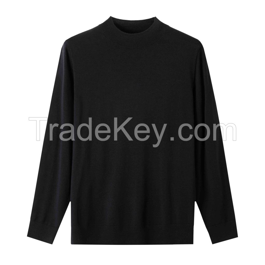 2026 Men's  Sweater Mock Neck Layering Top