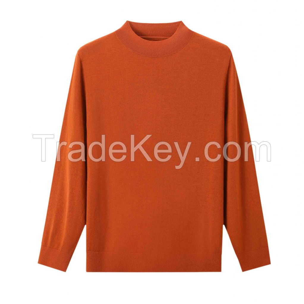 2026 Men's  Sweater Mock Neck Layering Top