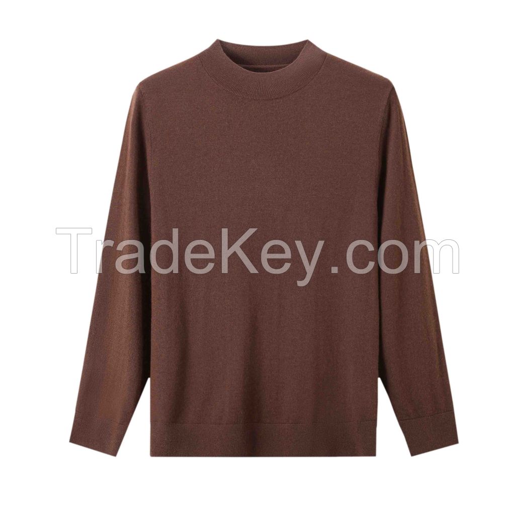 2026 Men's  Sweater Mock Neck Layering Top