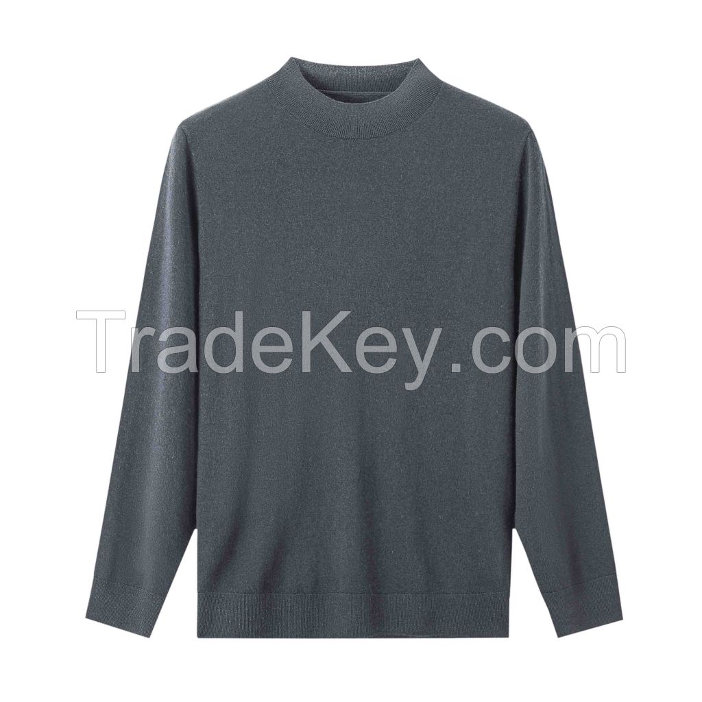 2026 Men's  Sweater Mock Neck Layering Top