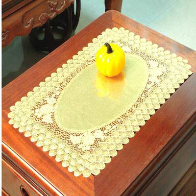 PVC Tablecloth and Doily