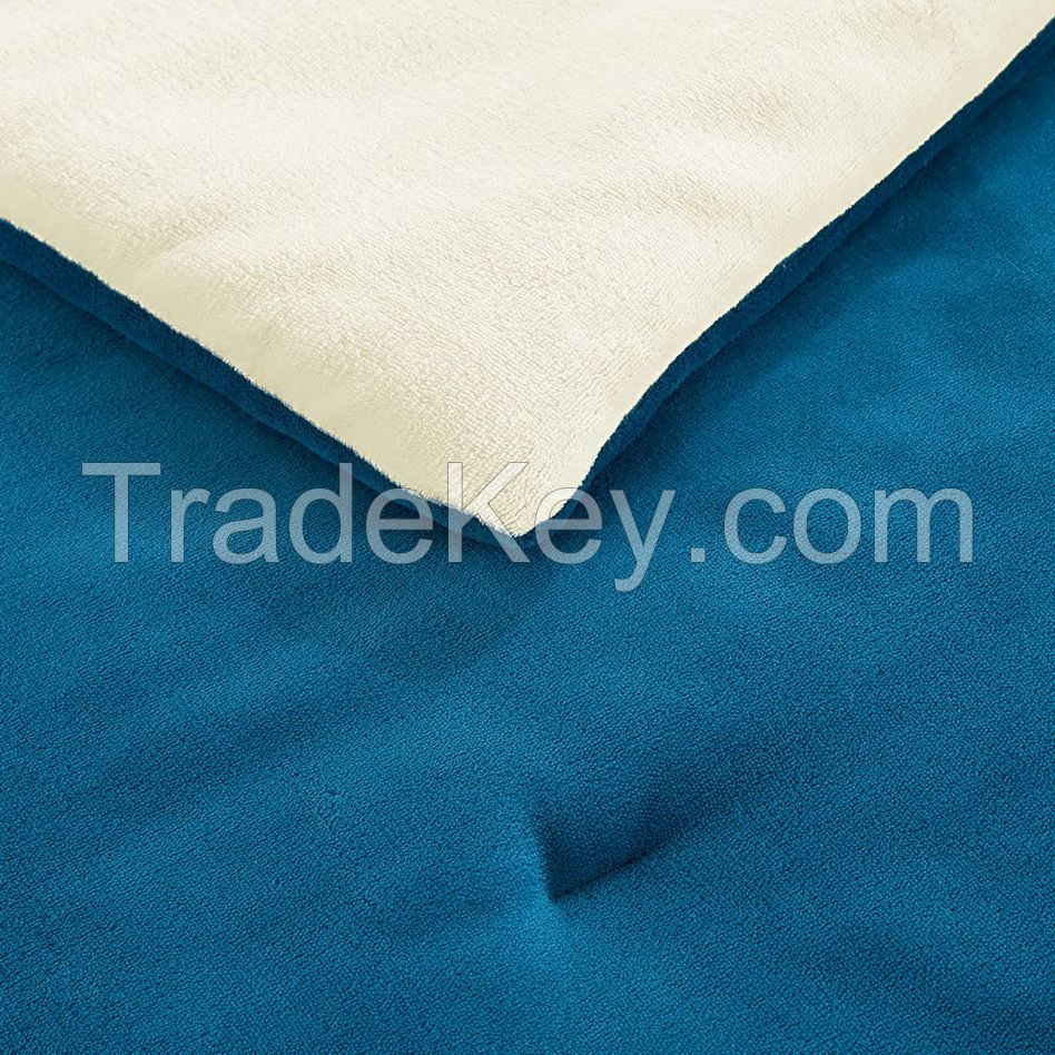 PCS Comforter Set Flannel Fleece Ultra Soft Comforter Set with 2 Pillowcase