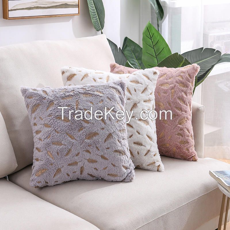  Luxury Golden Foil Velvet Cushion Cover Home Decoration Sofa Throw Pillow Case Cushion Covers