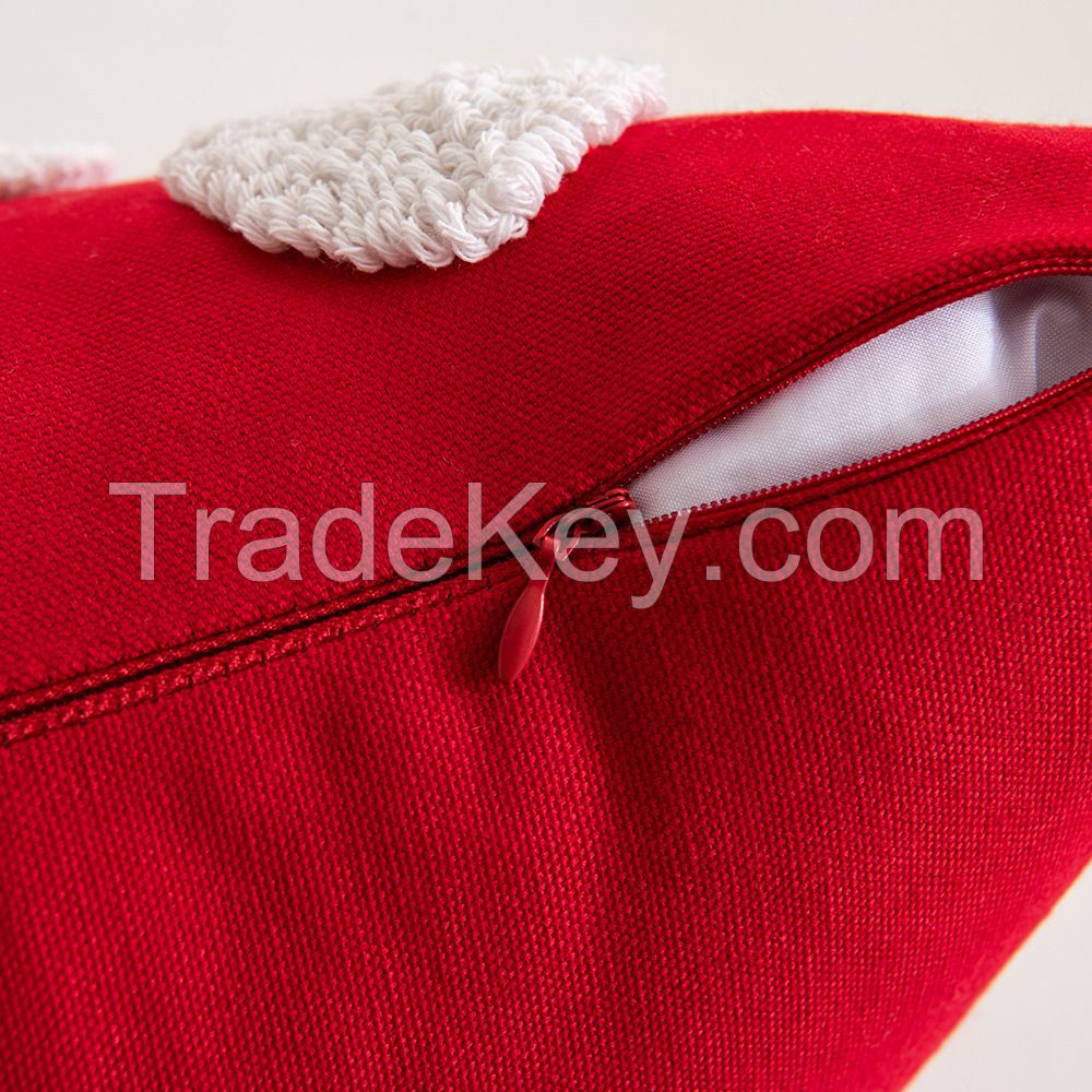 Customizable 18"x18" Tufted Heart Square Cushion Cover Innermor Decorative Pillow Case with Tassel for Home Decor