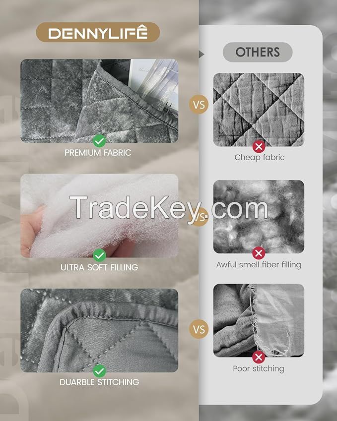 Velvet Quilt Set, 3 Pieces Blackish Green Queen, Distressed Velvet Face and Brushed Microfiber Reverse with Diamond Quilting