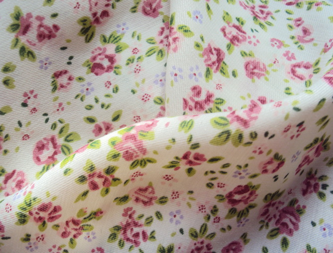 spun printed polyester fabric/tulle fabric