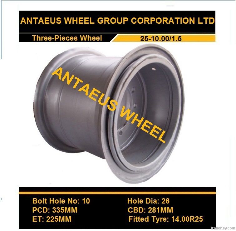 OTR WHEEL RIM, ENGINEERING WHEEL 24-10.00/1.7, 29-17.00/3.5