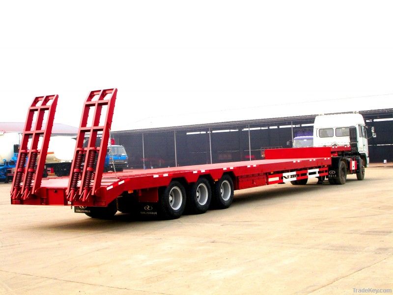 3-axles low-bed semi-trailer semi trailer