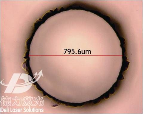 Borosilicate glass laser drilling