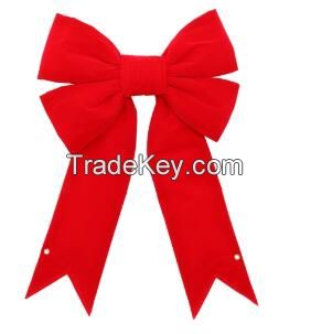 structual 3D red nylon Christmas bow