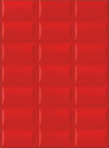 3D Super Red Wall Tile