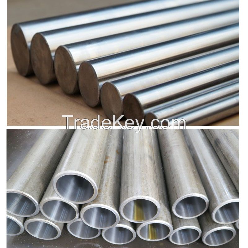 hydraulic cylinder honed tube and chrome plated bar and piston rod