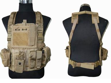 Tactical chest rig of lightweight