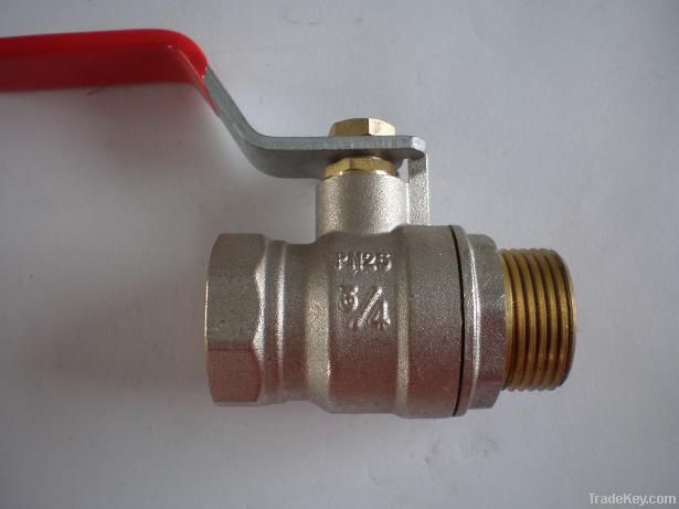 Brass ball valve with level handle