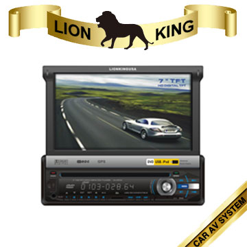 7&quot;TFT, 1DIN CAR DVD with MP4/DVD/DIVX/VCD/MP3/WMA/CD player