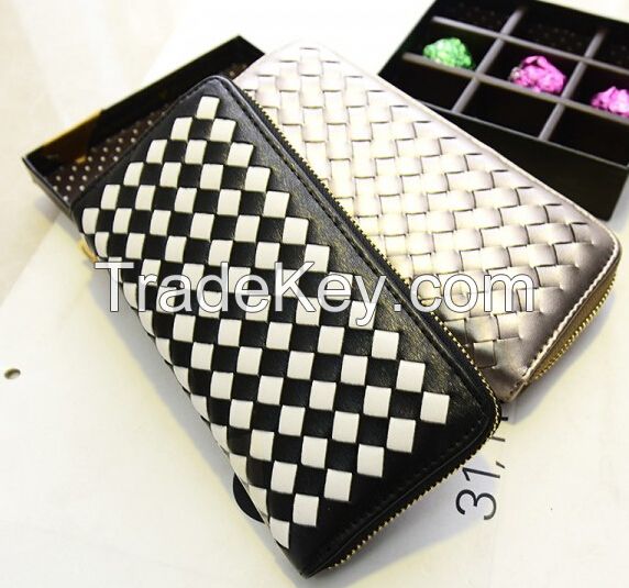 New arrival woven wallets fashion style  coins purse