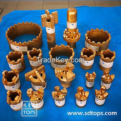 pdc coring bit, sintered matrix bit