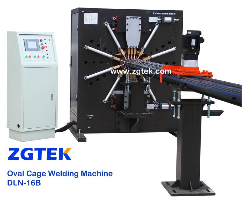 Oval cage welding machine line 