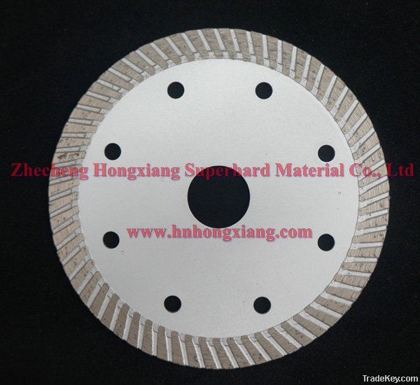 Turbo diamond saw blade