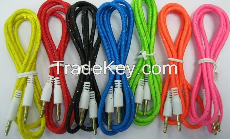 Braided AUX cable