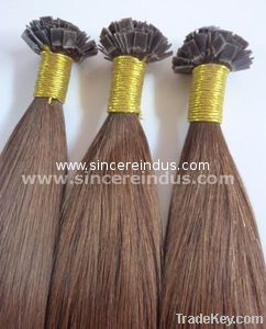 Human Hair Pre-bonded Flat Shape Hair Extension