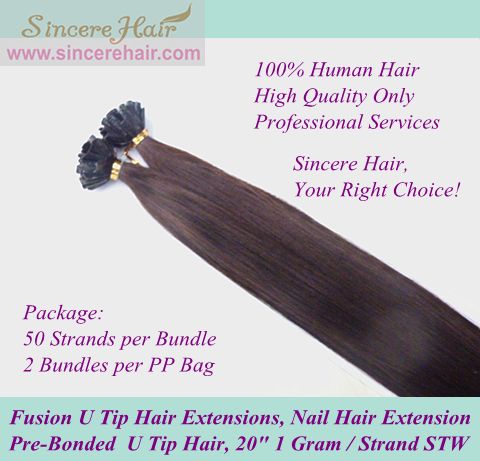 Pre-Bonded U Tip Hair Extensions, Fusion Hair Extension