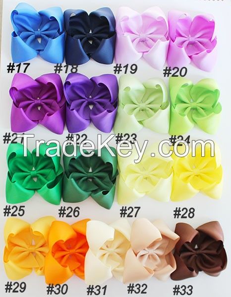 5.5-6'' ABC hair bows Boutique hair bows girl hair bows clips